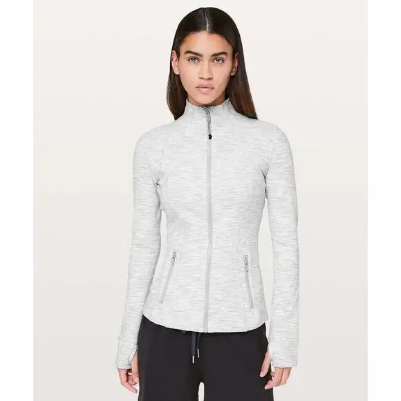 Lululemon Jacket Womens 6 Gray Define Zip Wee Are From Space Nimbus Battleship - Picture 1 of 6